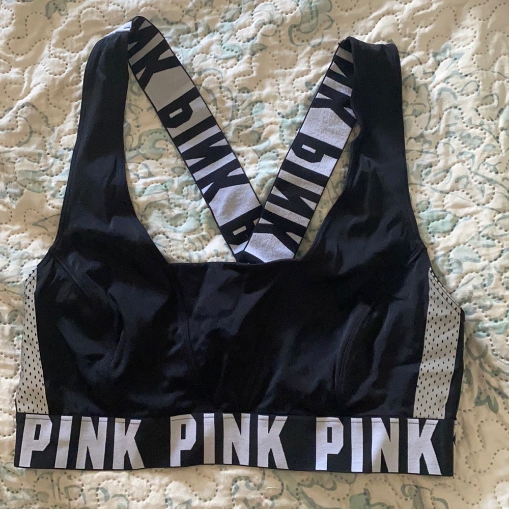 Pink sport bra